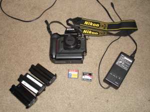 Nikon D1 with accessories